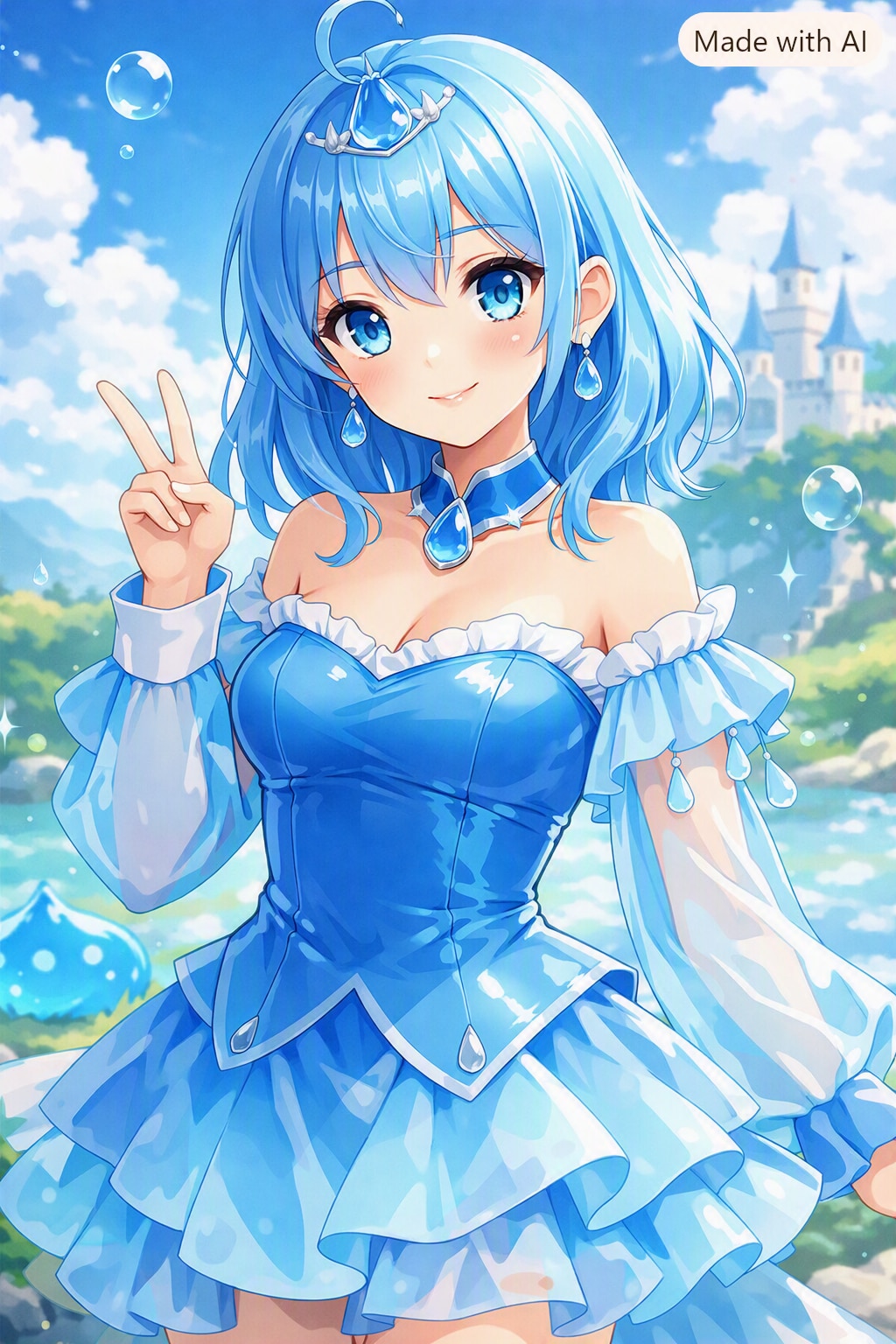 スライムをイメージした擬人化