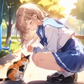 野良猫と少女_2025/02/04 3枚目
