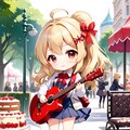 音楽と金髪ちゃん 2枚目