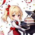 音楽と金髪ちゃん 3枚目