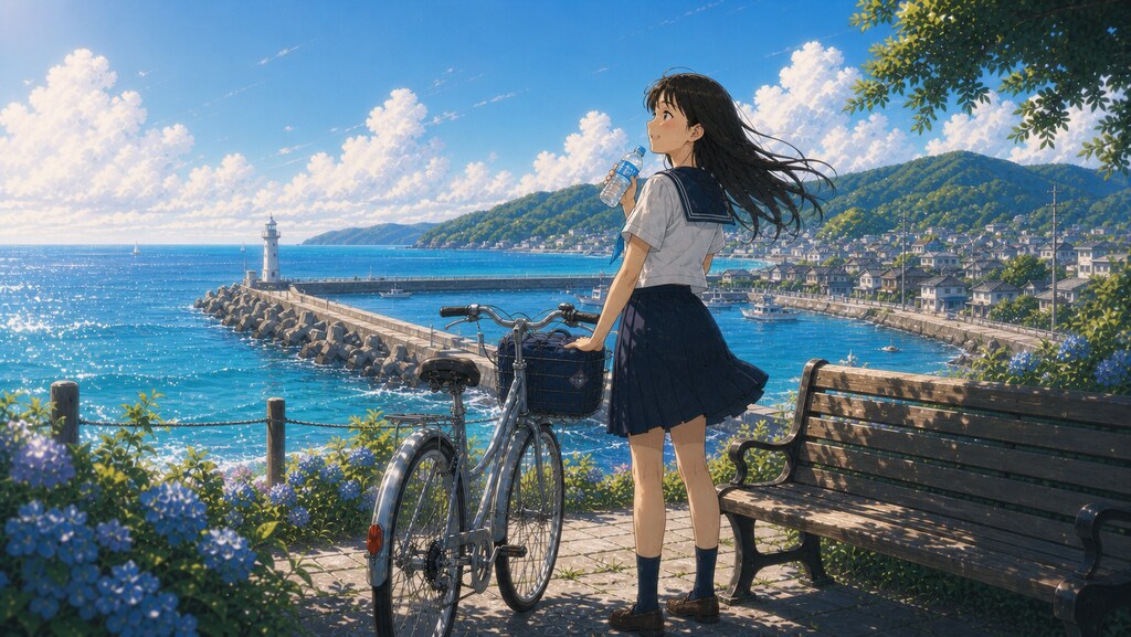 自転車の少女