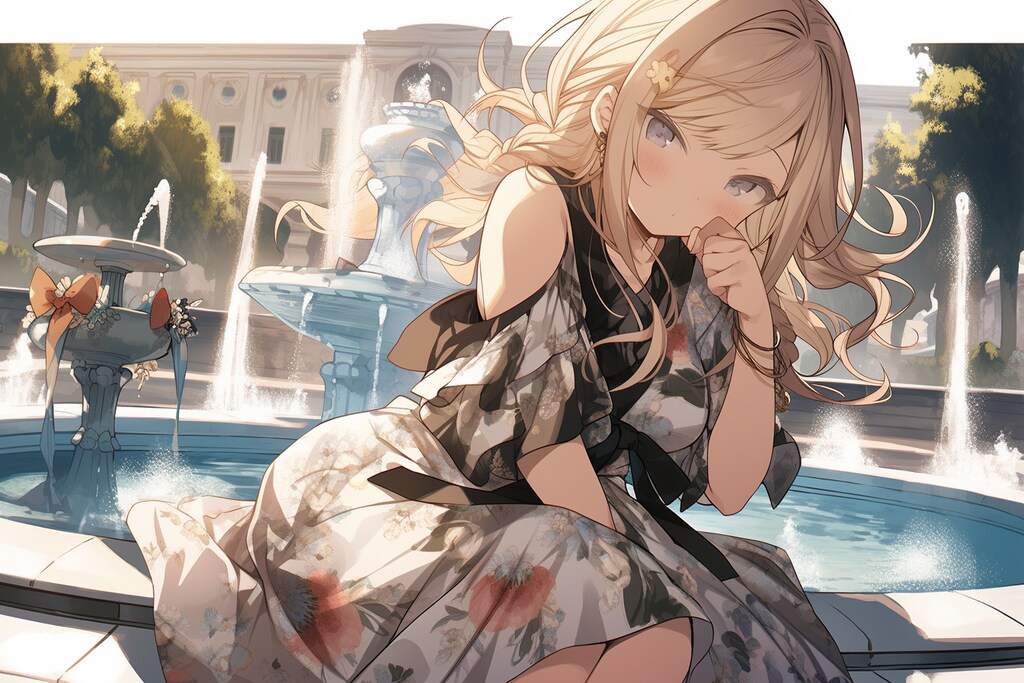 A Date By The Fountain ⛲️  • niji 6