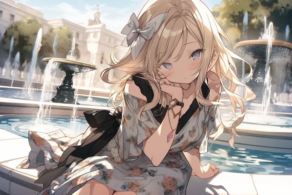 A Date By The Fountain ⛲️  • niji 6