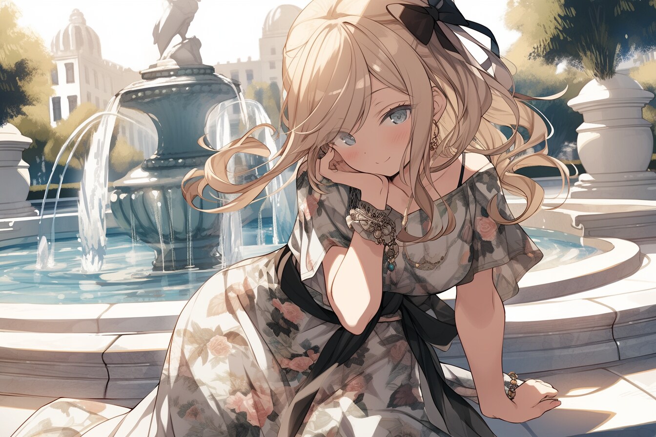 A Date By The Fountain ⛲️  • niji 6