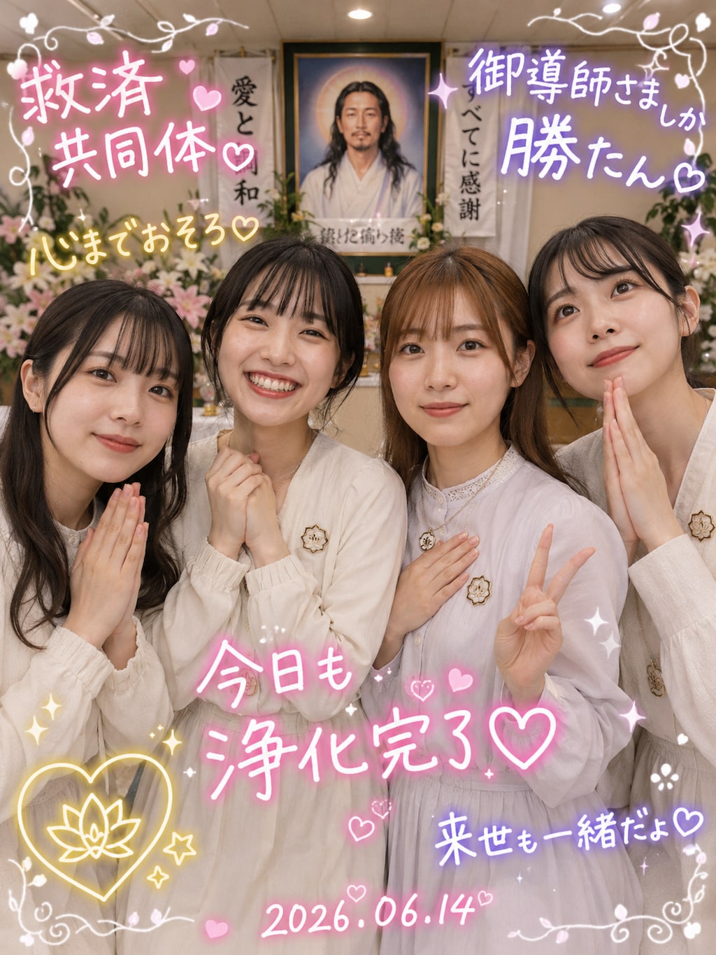 実在しないカルト宗教信者のプリクラ