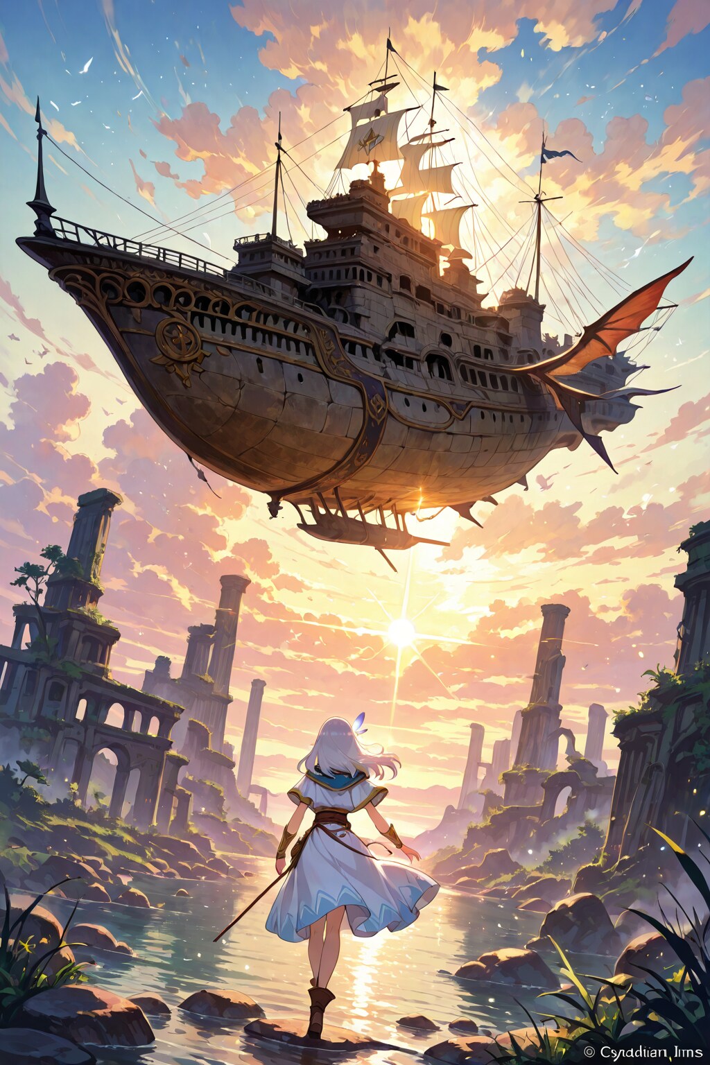 飛行船と魔女