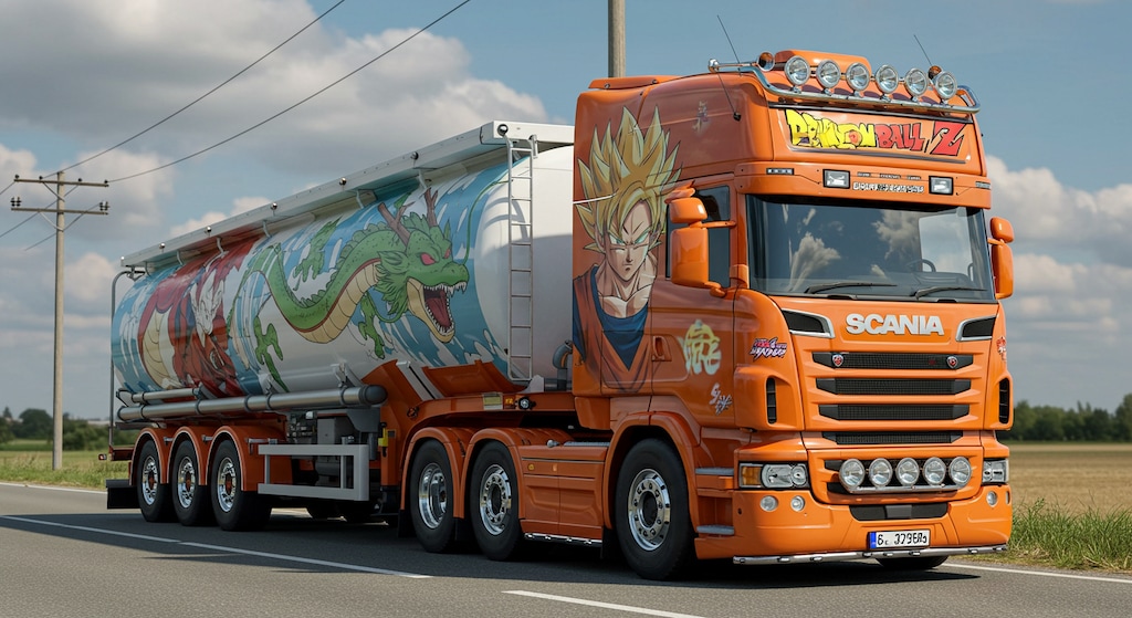 ドラゴンボールスカニアトラック