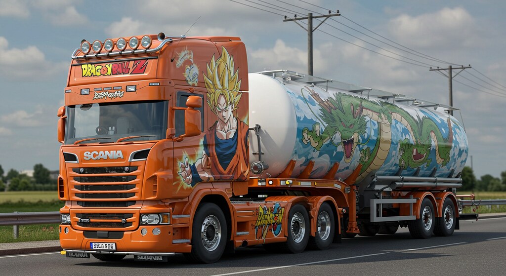 ドラゴンボールスカニアトラック