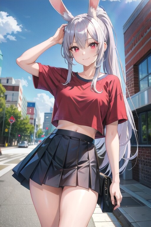 お外でファッションショーなのです🎶