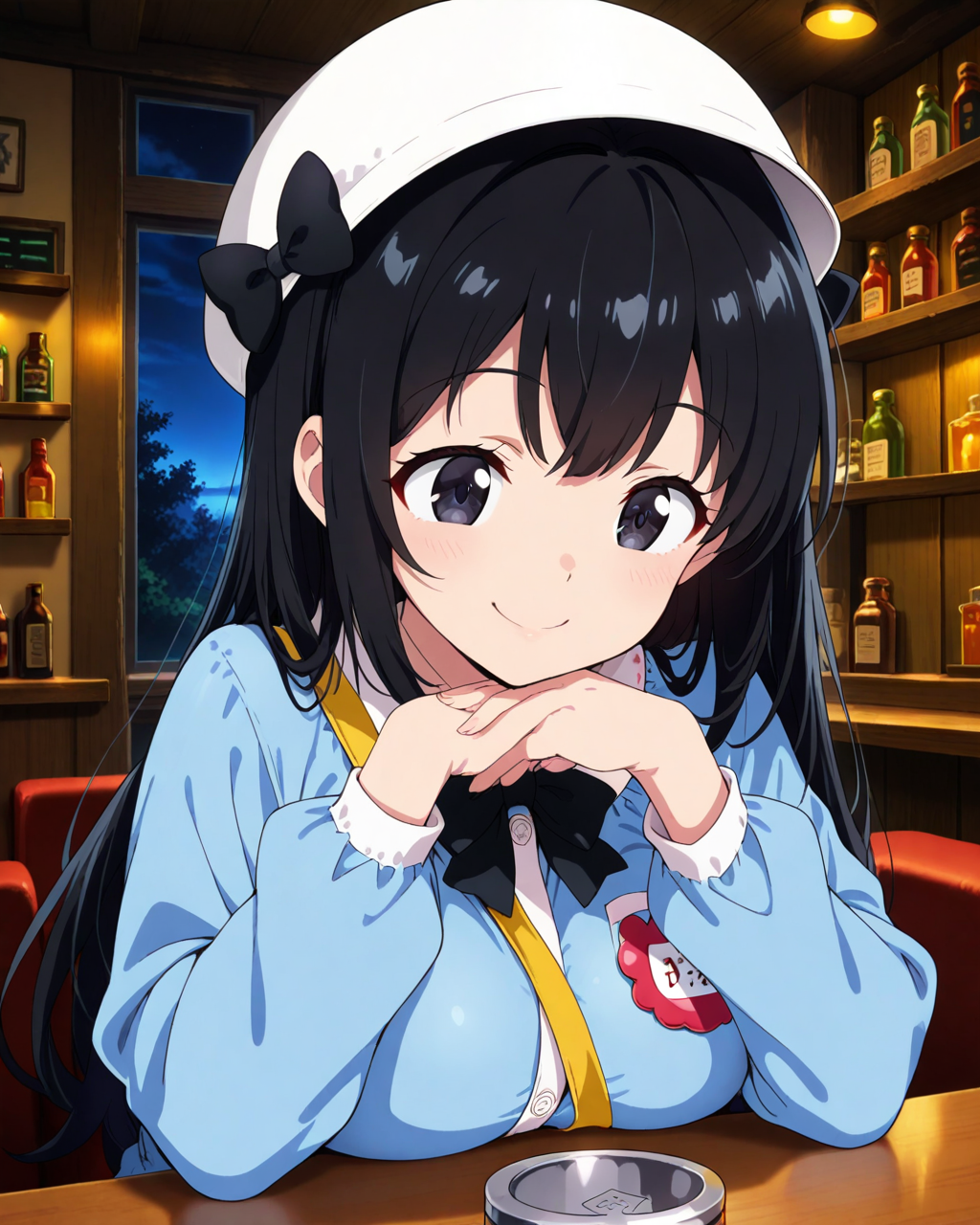 バーメイドごっこ。（はるかちゃん６才）
