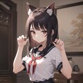 セーラー服と猫耳2 2枚目