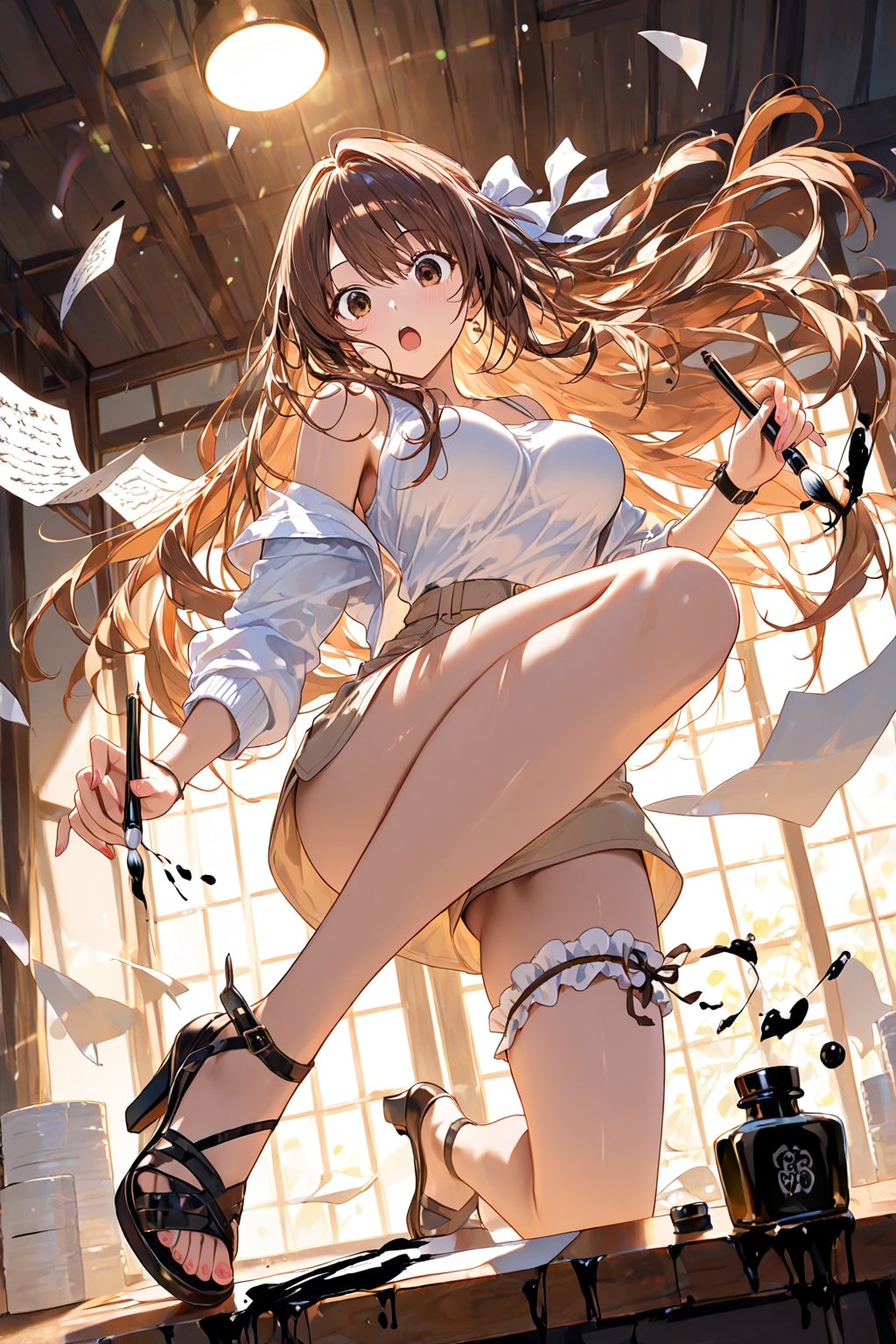 書道は気合♡　とりゃぁぁ！