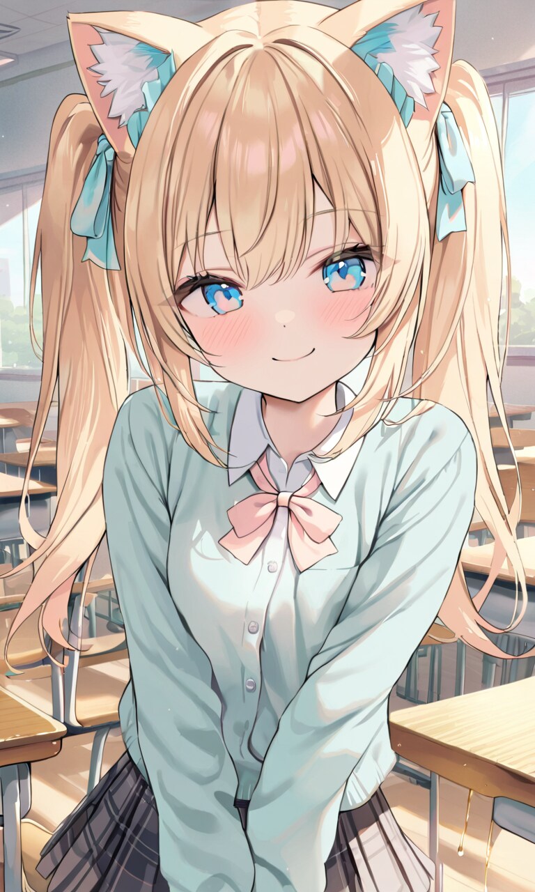 こるり「女子高生です」まや「春休みだと思ってたたき起こしました」 | の人気AIイラスト・グラビア