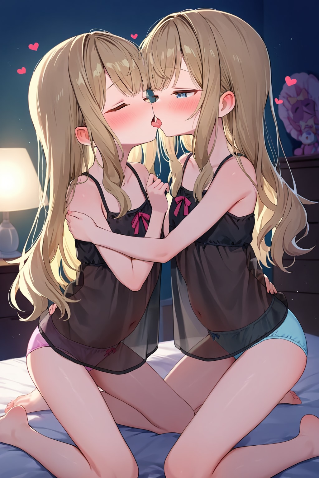 胎内でも抱き合ってキスしたね。