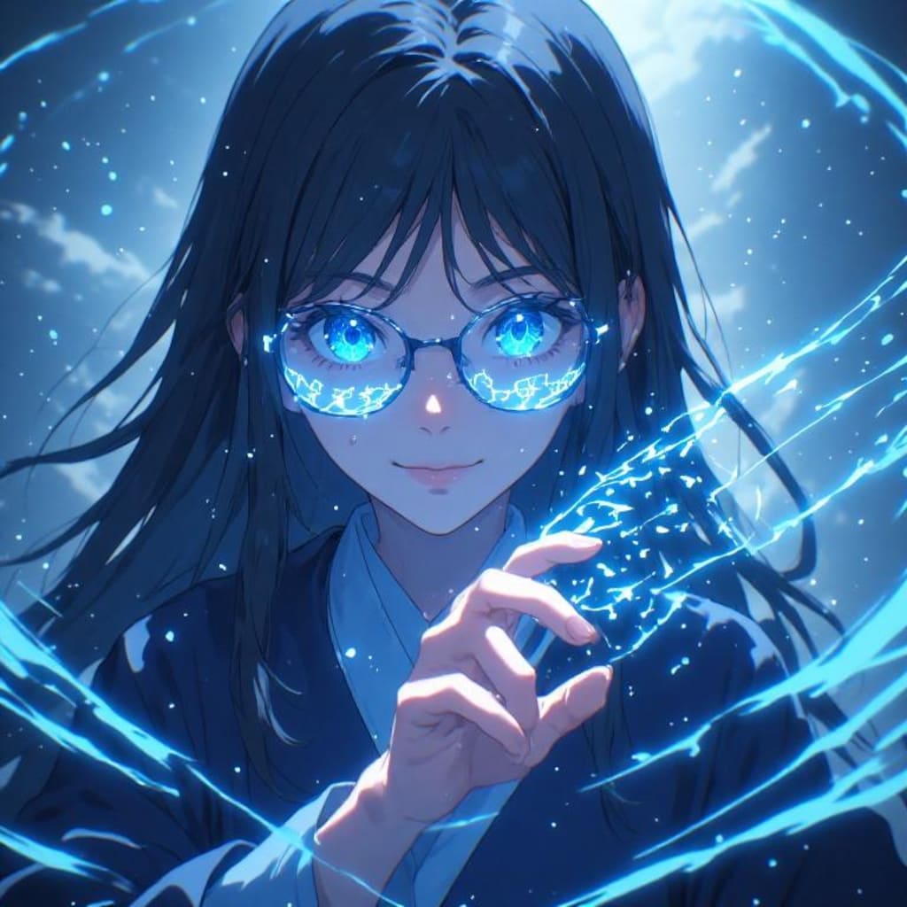黒髪メガネ　水属性