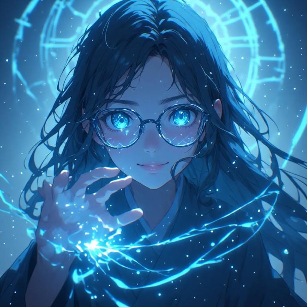 黒髪メガネ　水属性