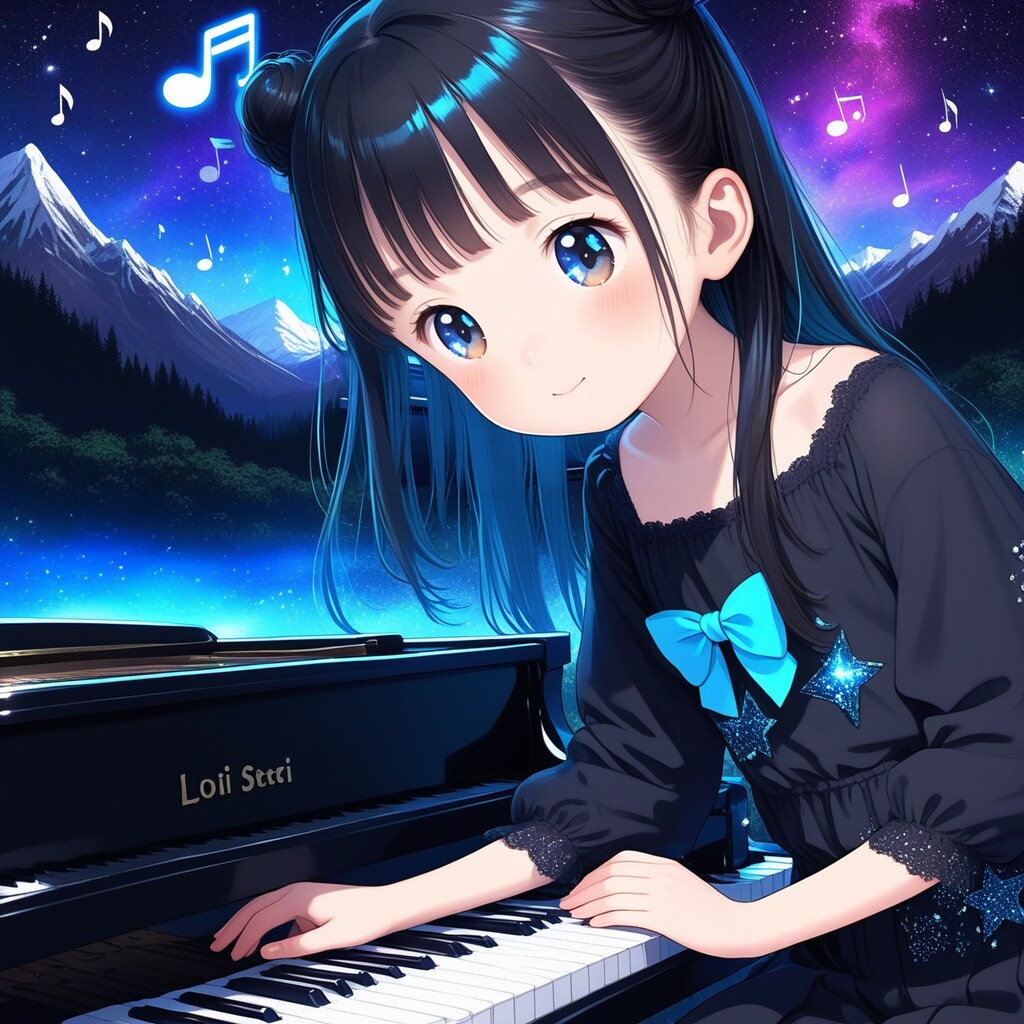 星空の下のステージ