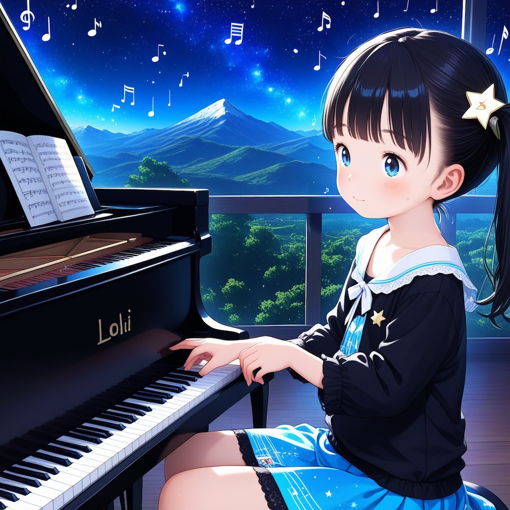 星空の下のステージ