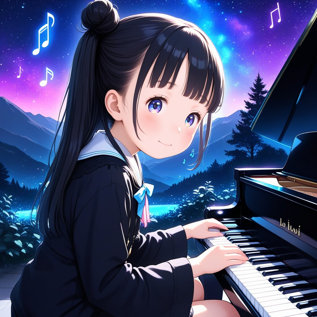 星空の下のステージ