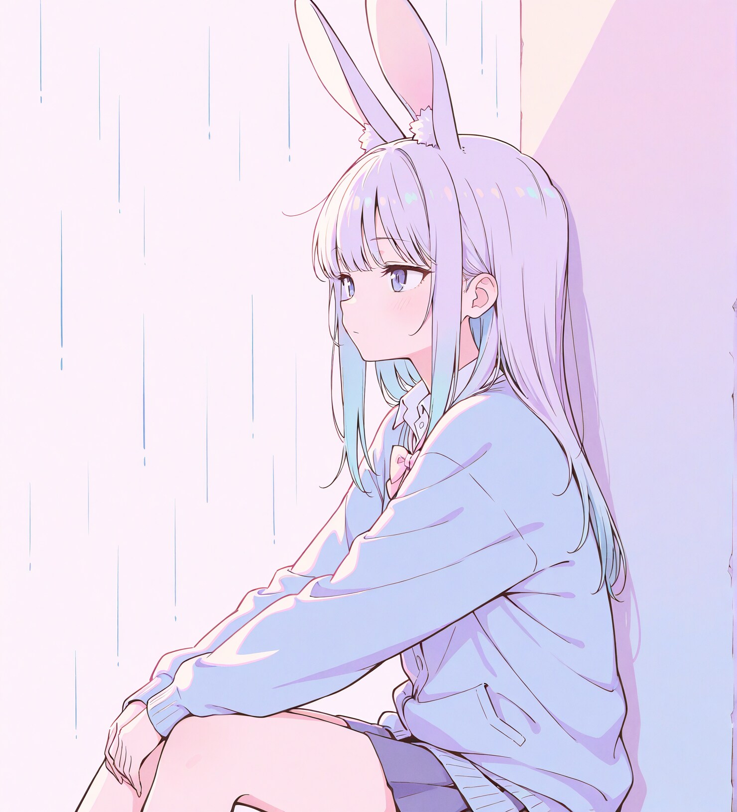 雨の日🐇🐇🐇