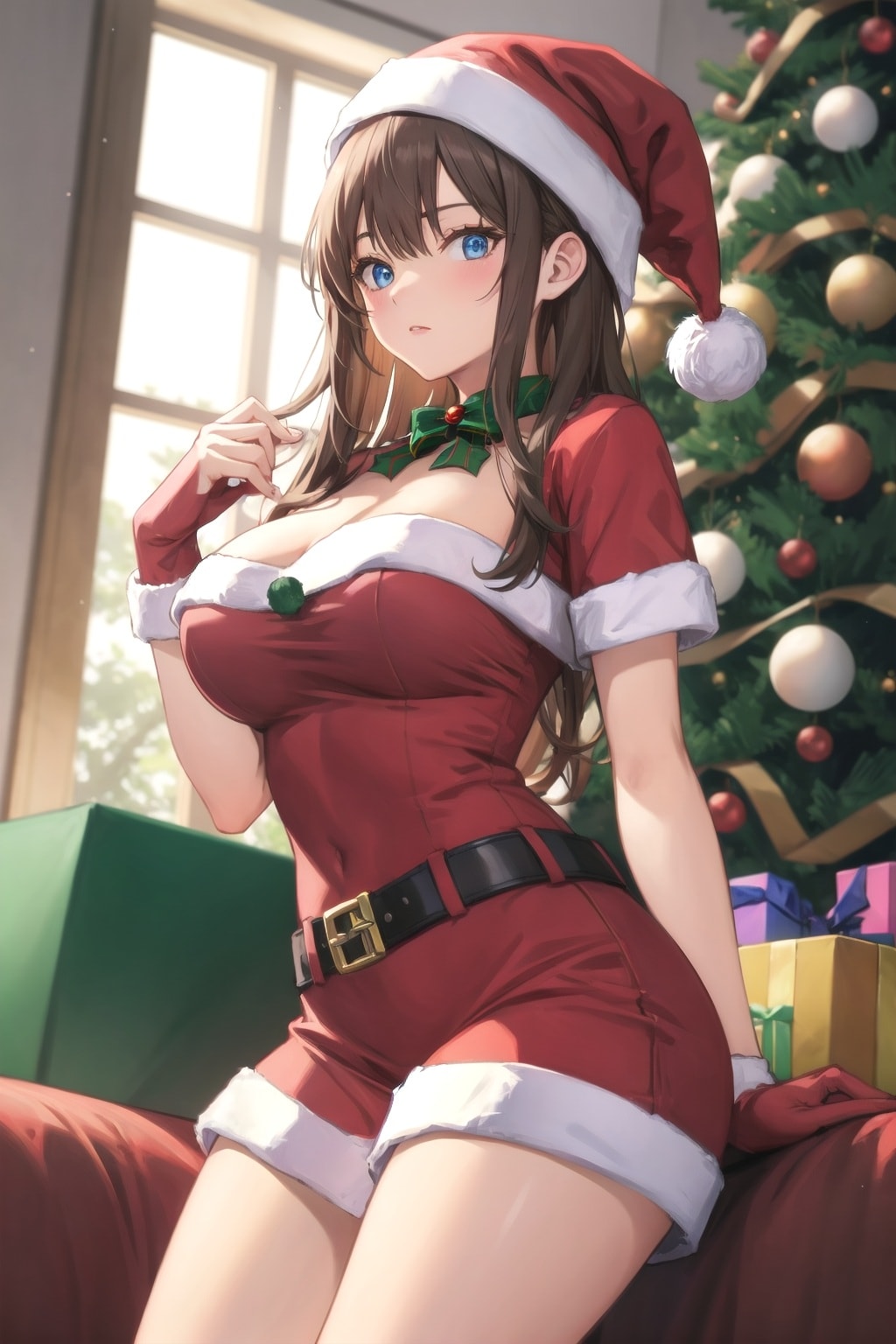 サンタコスの美少女