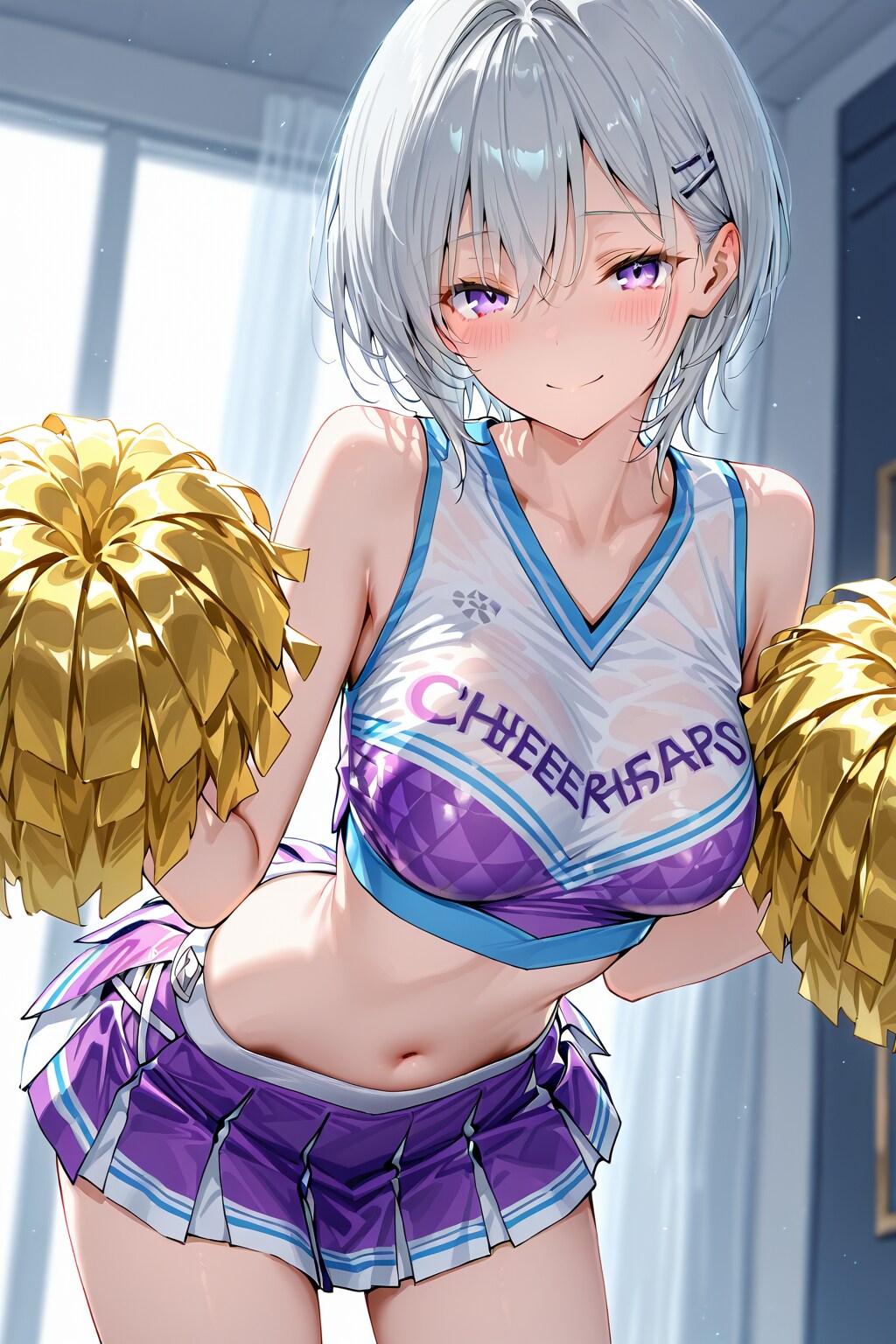 (1152)銀髪ちゃんチアガール