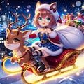 🎅猫耳眼鏡ミニスカサンタがやってくる(*´ω｀*) 3枚目