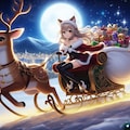 🎅猫耳眼鏡ミニスカサンタがやってくる(*´ω｀*) 4枚目