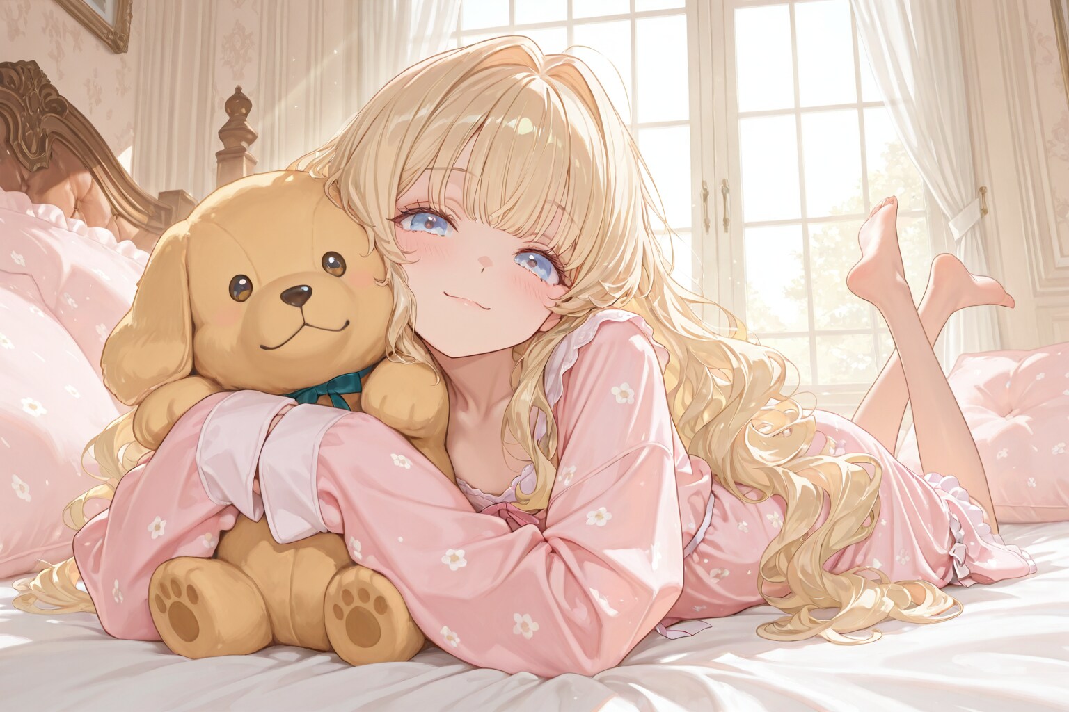 寝るときもいっしょだよ。