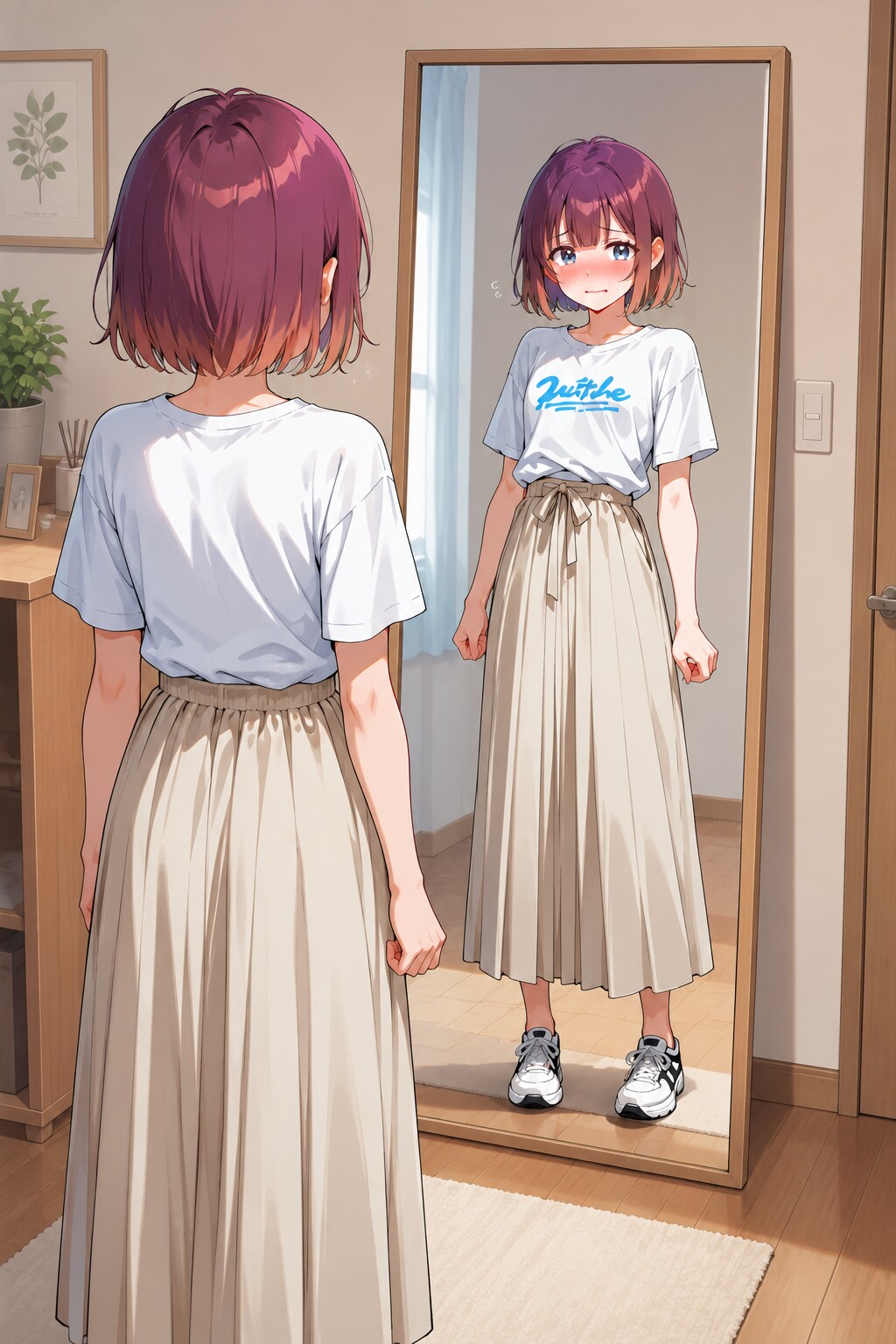 ス、スカートなんてただの飾りです！