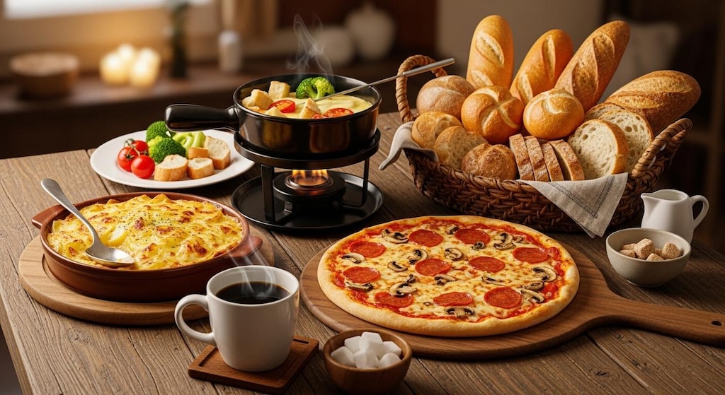 摩訶不思議食堂のチーズ料理セット