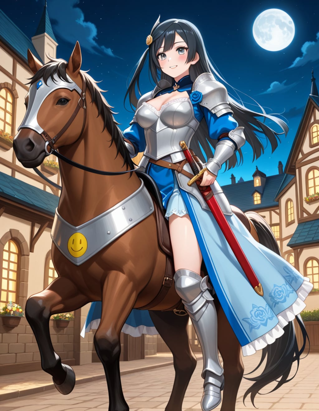 騎士装備のせっつー(PixAI版)