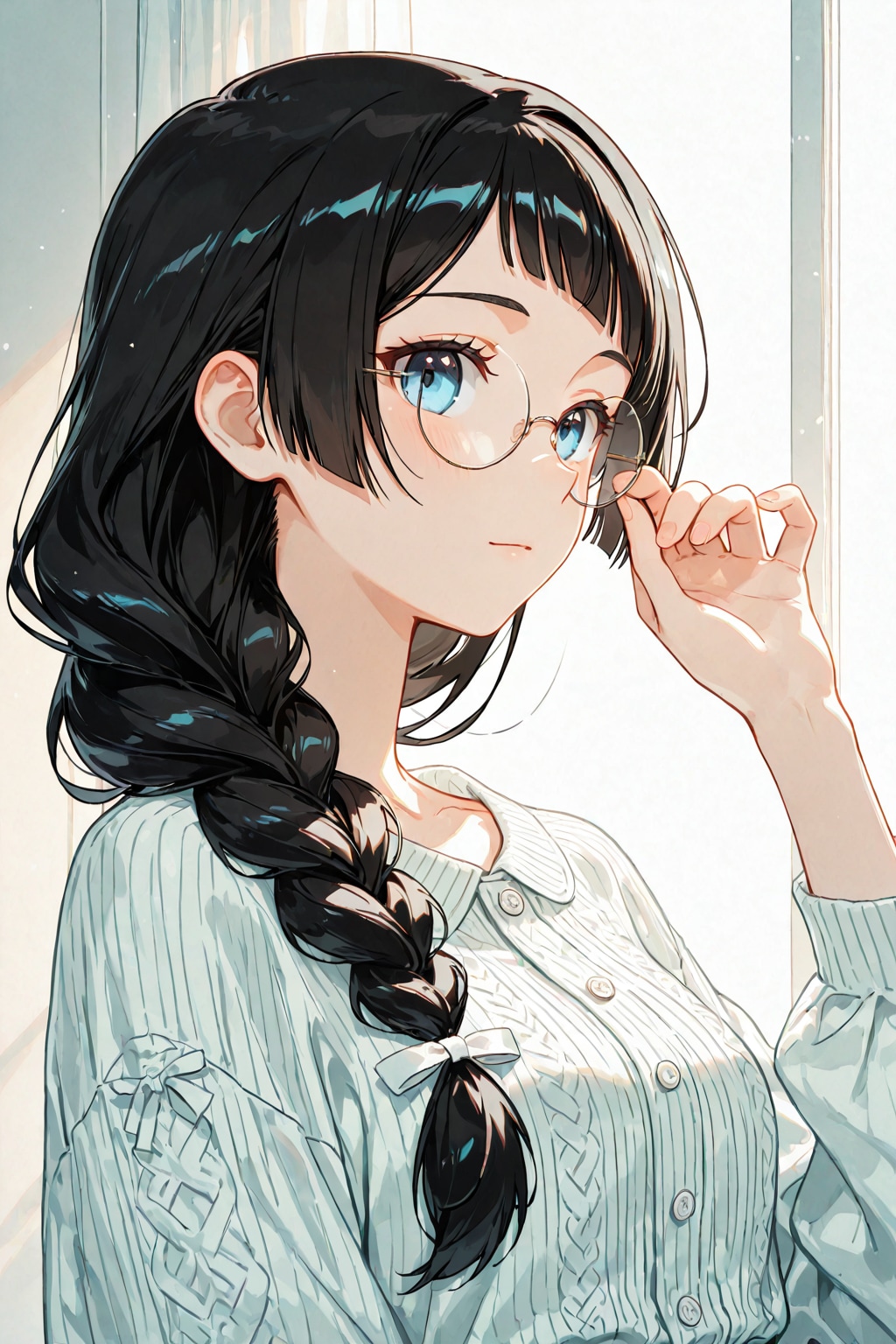 柔らかい光の窓辺