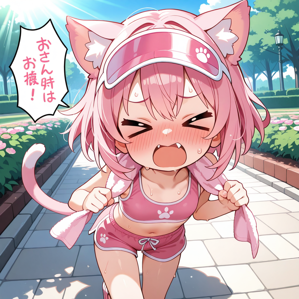 今日は暑いにゃ～💦