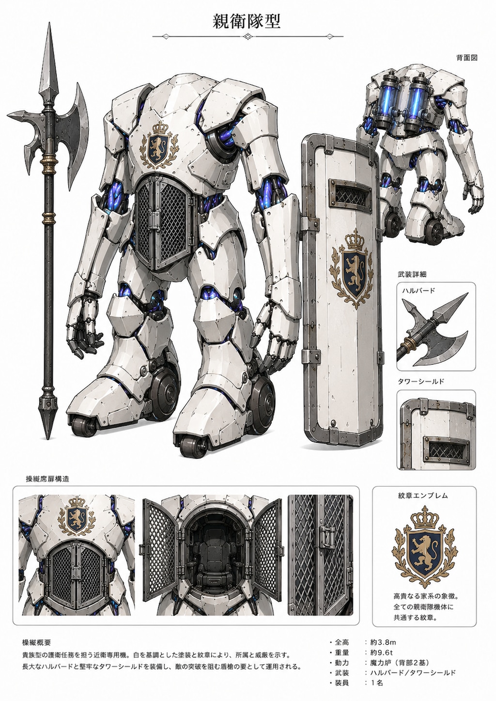 異世界転生ファンタジー用の魔法で動くロボット