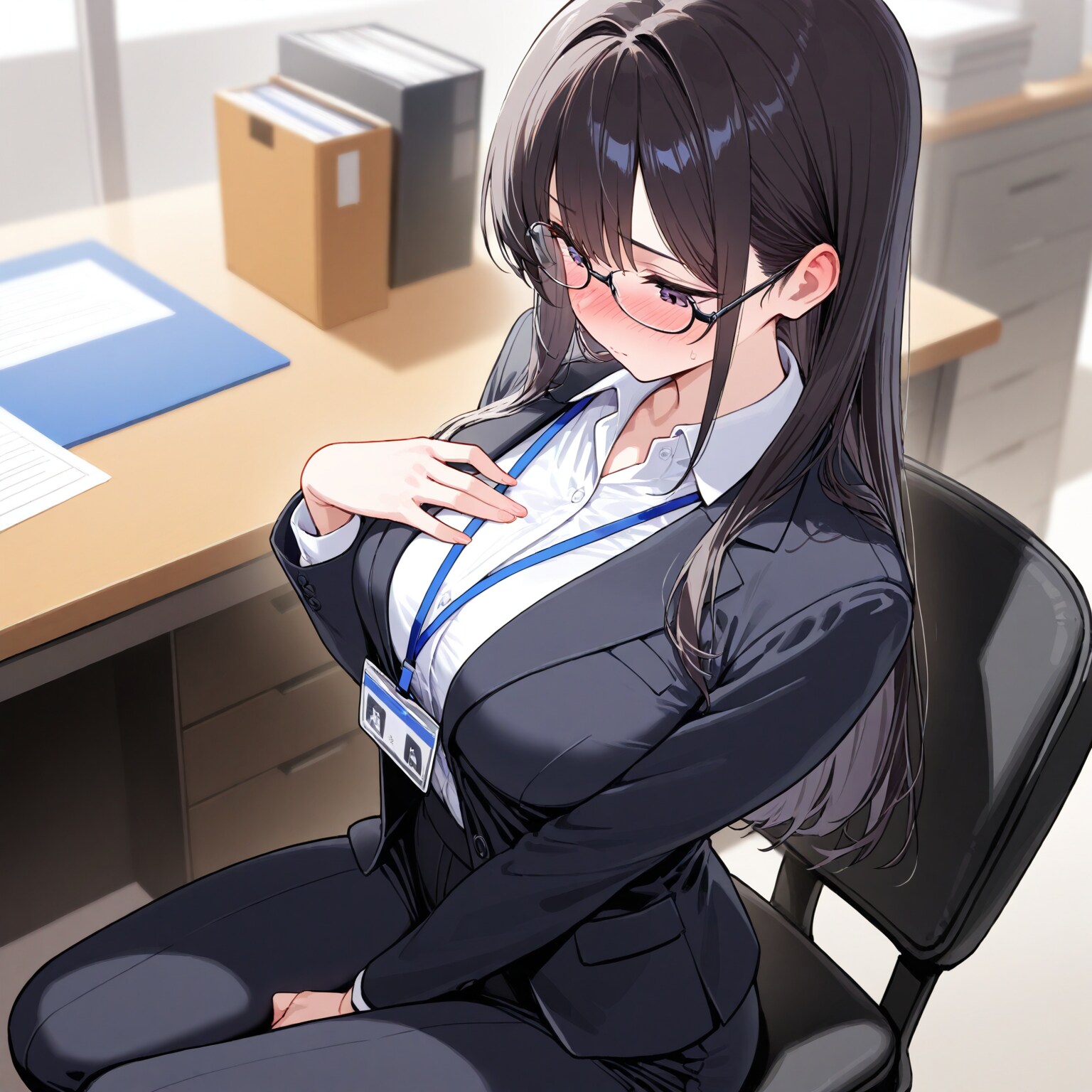 仕事中にシたくなっちゃってモジモジ