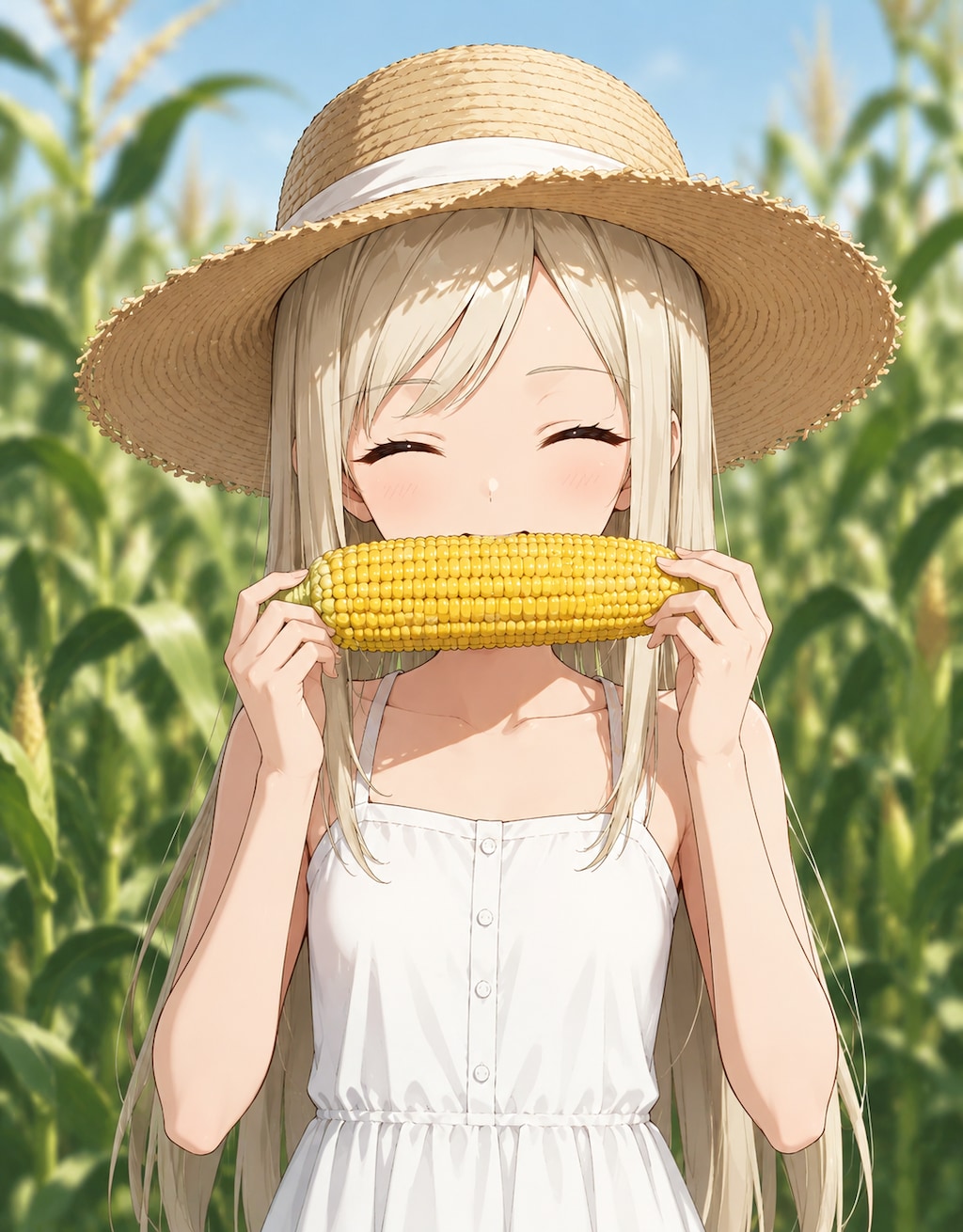 (うちの子縛り)17.「と」→「とうもろこし」かなねこ
