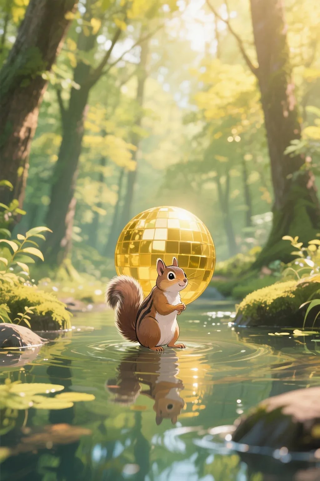 ゴールデンボールとリス