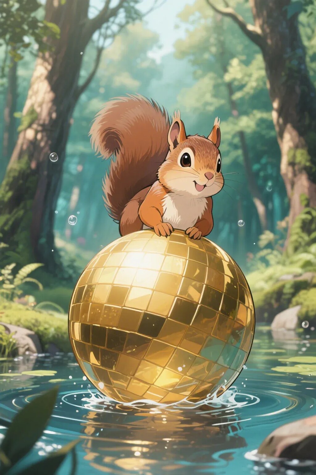 ゴールデンボールとリス