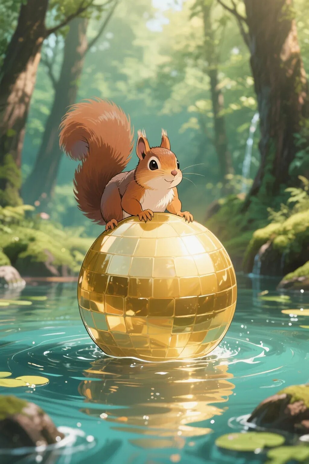 ゴールデンボールとリス