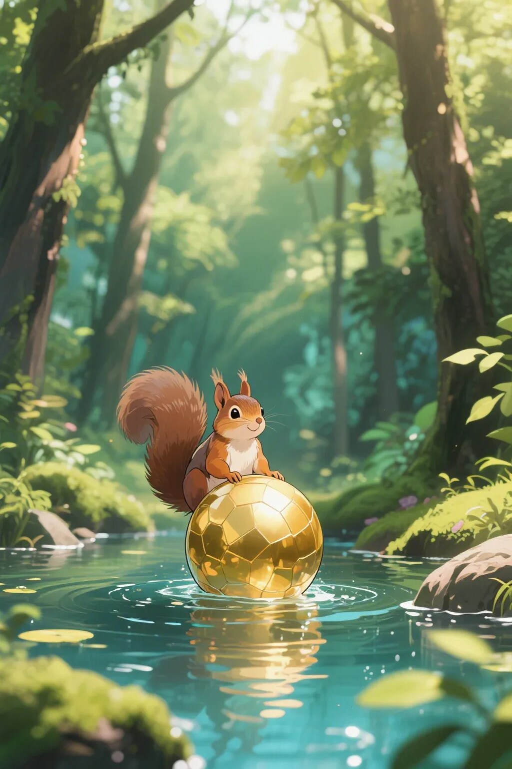 ゴールデンボールとリス