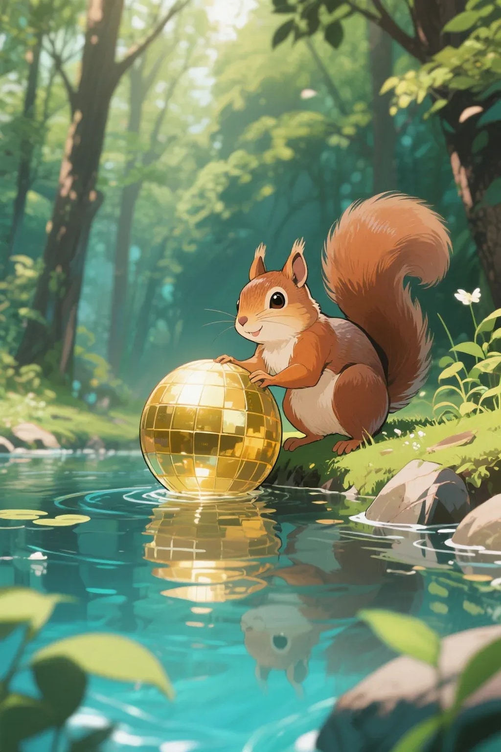 ゴールデンボールとリス