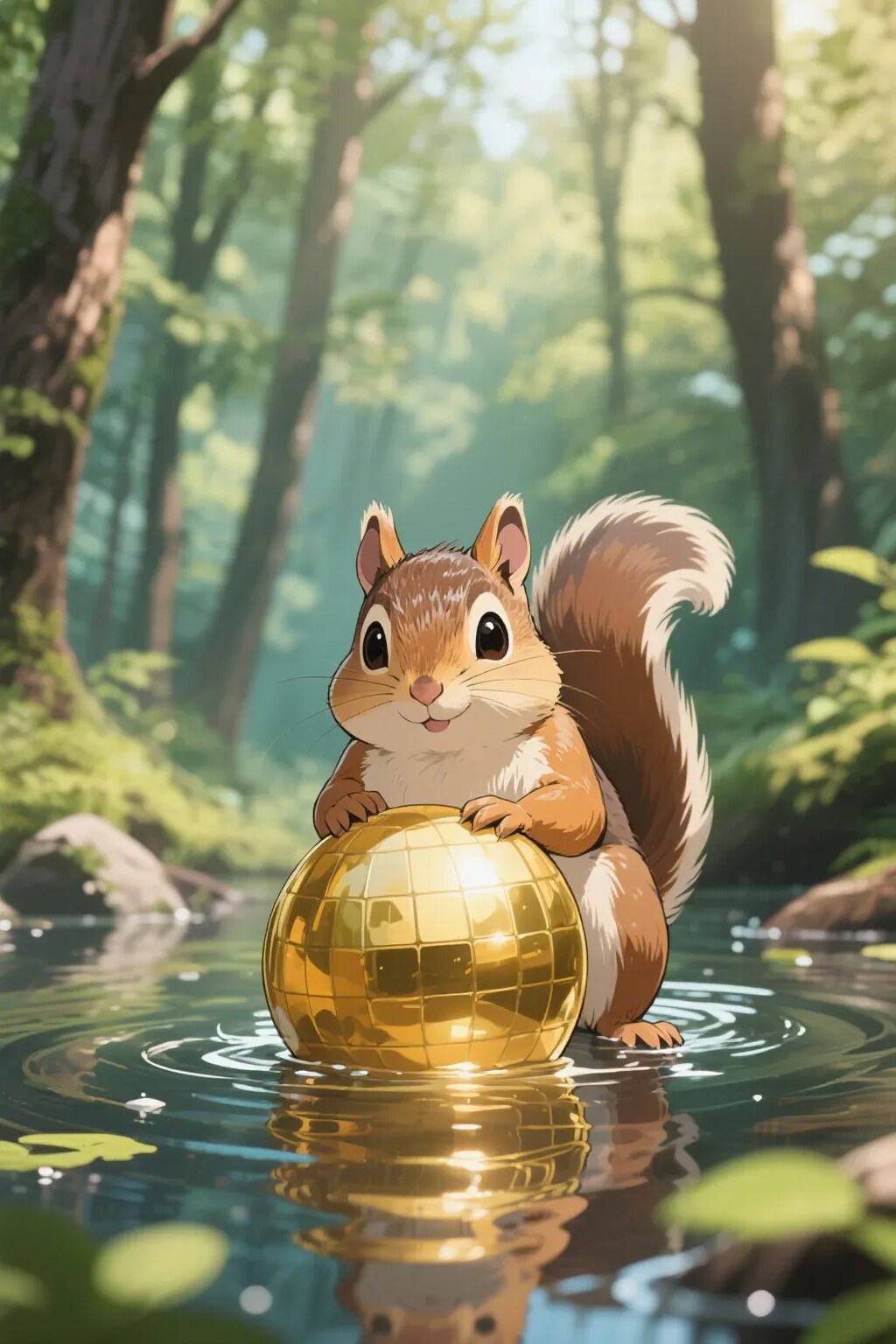 ゴールデンボールとリス