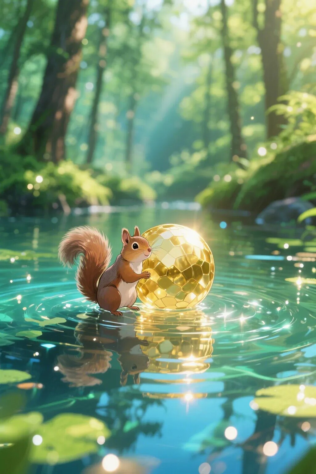 ゴールデンボールとリス
