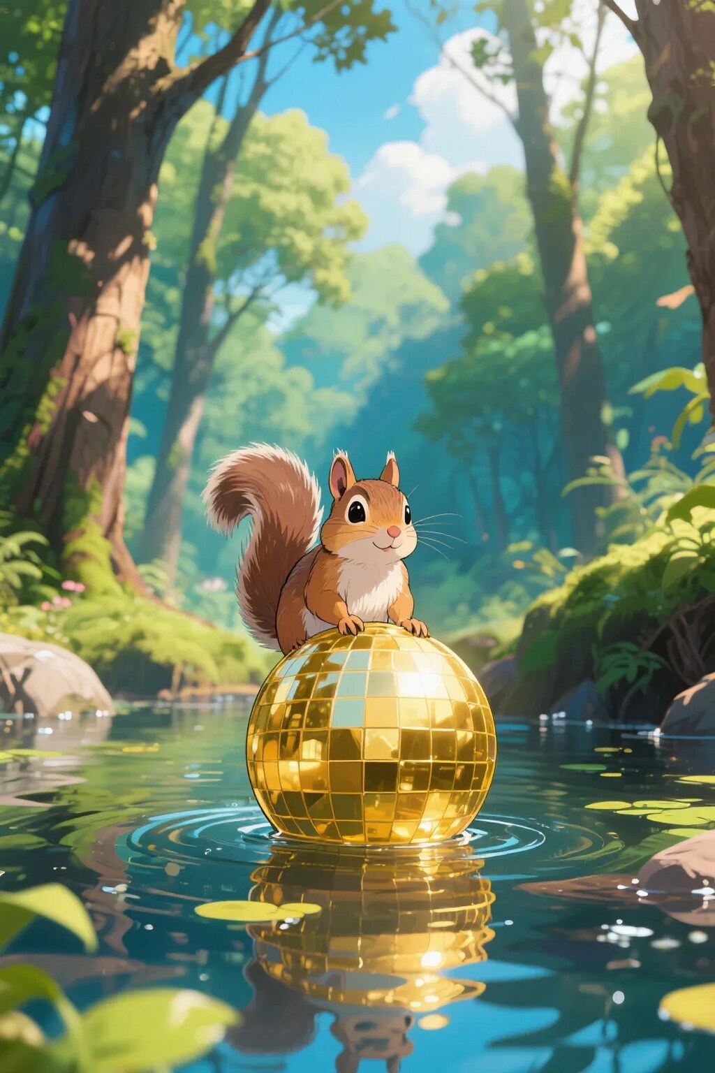 ゴールデンボールとリス