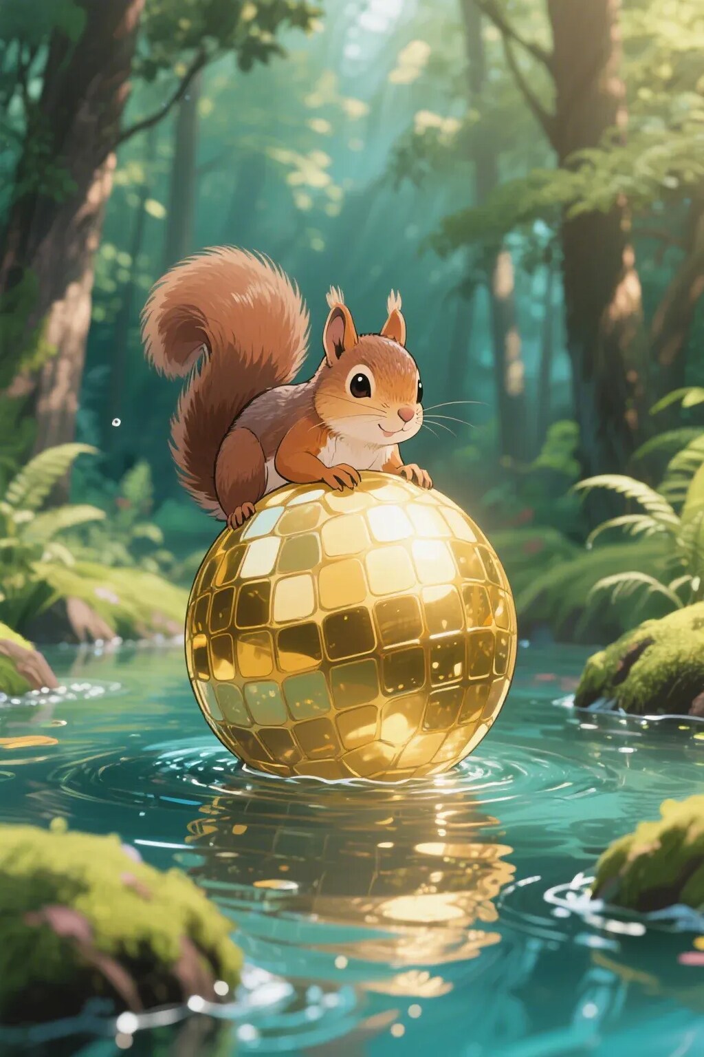 ゴールデンボールとリス