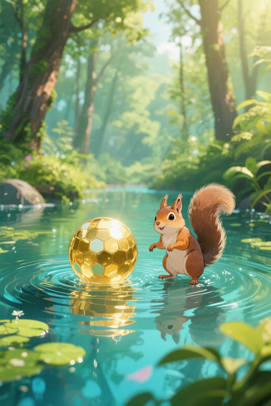 ゴールデンボールとリス