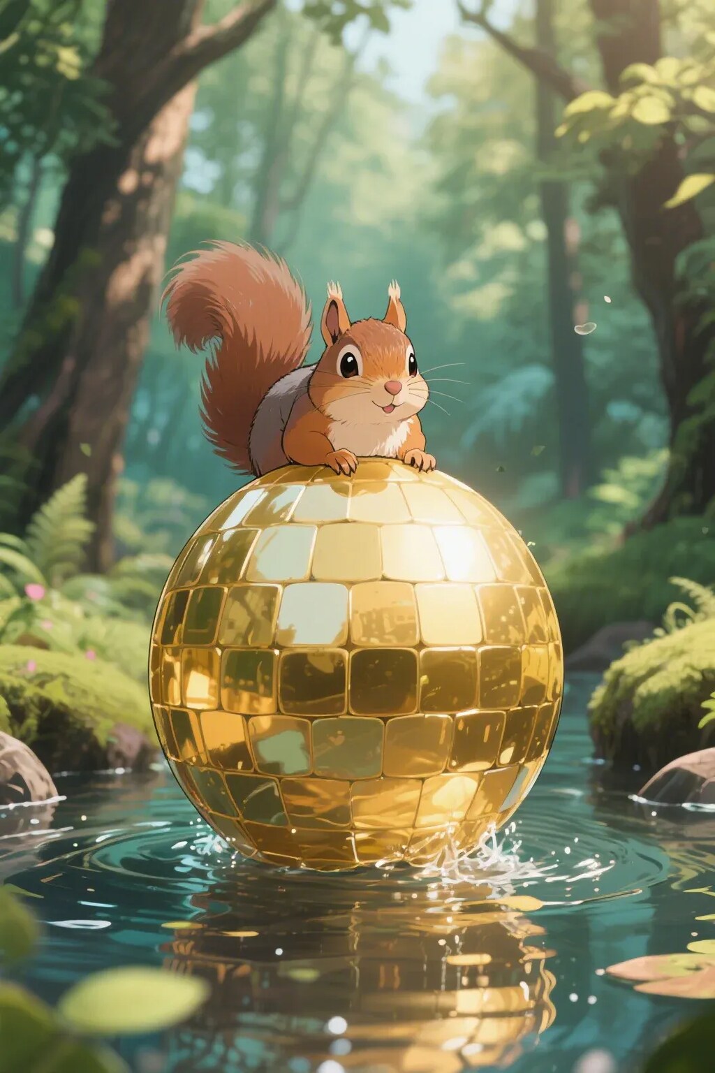 ゴールデンボールとリス