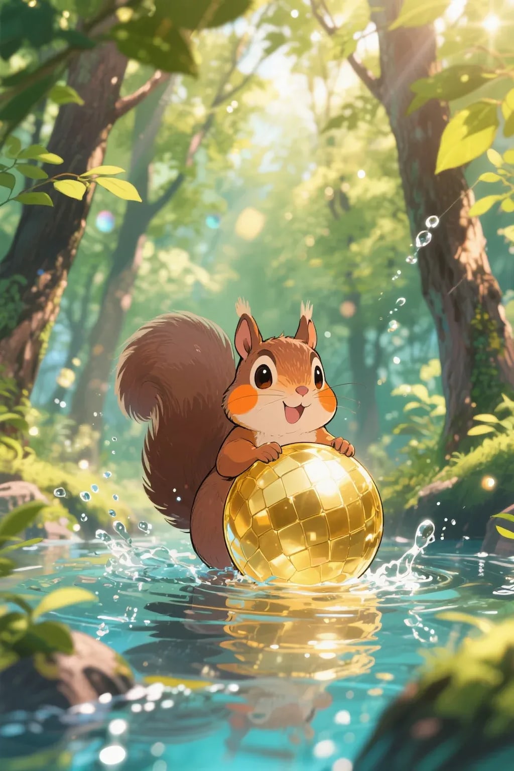 ゴールデンボールとリス