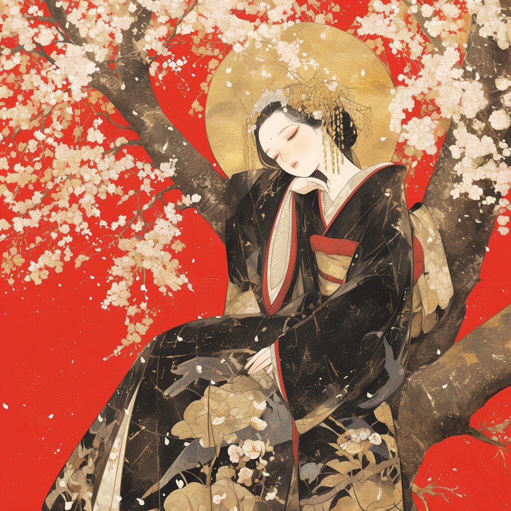 桜と着物　習作（試行錯誤の作品集）